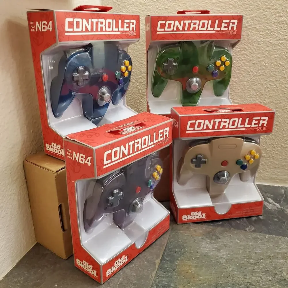 4 N64 Controllers - 4 Colors Bundle (NEW) - Nintendo64 - Old Skool